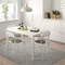 Image Set de bucatarie Ikea Melltorp/Adde 125 cm Alb 1+4
