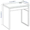 Image Masa de birou Ikea Micke 73x50 Alb