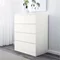 Image Комод Ikea Malm 4 ящика 80x100 Белый