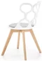 Image Стул для кухни Halmar K308 White/Gray/Natural