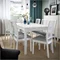 Image Стол раскладной Ikea Ekedalen 120/180x80 White
