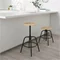 Image Taburet Ikea Kullaberg Pine/Black