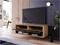 Image Тумба под телевизор Bratex Lowboard A 100 Wotan Oak/Black Gloss