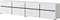 Image Тумба под телевизор Helvetia Cross 4D4S White/Black