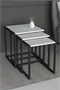 Image Набор журнальных столиков Fabulous Metal Nesting White/Black