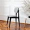Image Scaun de bucatarie DP Lula Stofa Rush 93+Black Legs