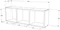Image Полка Haaus Lira 90x20x30 White