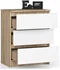 Image Комод Akord K60 3SZ White/Sonoma Oak