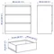 Image Комод Ikea Malm 3 ящика 80x78 Белый
