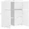 Image Комод Helvetia Cross 4D White/Black