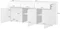 Image Комод Helvetia Cross 3D3S 180x78 White/Black