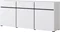 Image Комод Helvetia Cross 3D3S 180x78 White/Black