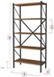 Image Стеллаж Fabulous Shelves Metal 5 sections Walnut/Black