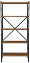 Image Стеллаж Fabulous Shelves Metal 5 sections Walnut/Black