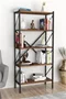 Image Стеллаж Fabulous Shelves Metal 5 sections Walnut/Black