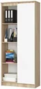 Image Шкаф Akord R80 1D4P Sonoma Oak/White