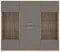 Image Витрина Fortuna Alcano 181.4x157x41.1 Bianco Oak/Basalt
