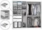 Image Шкаф купе Belini Premium ME SZP5/1/W/W/0/KLAL White Matt/White