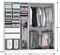 Image Шкаф купе Belini Premium ME SZP5/1/W/W/0/KLAL White Matt/White