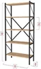 Image Etajera Fabulous Shelves Metal Pine/Black