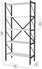Image Etajera Fabulous Shelves Metal White/Black