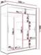Image Шкаф купе Space Meble Costa VI 100x200x58 Chocolate