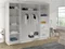 Image Шкаф купе Space Meble Derby VI 200x215x58 White Matte