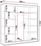 Image Шкаф купе Space Meble Derby VI 200x215x58 White Matte