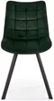 Image Стул для кухни Halmar K332 Black/Green Dark