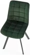 Image Стул для кухни Halmar K332 Black/Green Dark