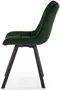 Image Стул для кухни Halmar K332 Black/Green Dark