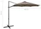 Image Садовый зонт VidaXL 312339 LED Taupe Grey