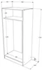 Image Шкаф Haaus Remi 2Д Sonoma Oak