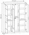 Image Шкаф Prime Furniture Roj 3D 157 White/Black