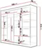 Image Шкаф купе Space Meble Talin III 180x215x58 White Matte/Sonoma
