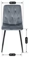 Image Стул для кухни Mebel Elite Robin Grey/Black