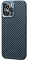 Image Husă Pitaka MagEZ Case Pro 4 for iPhone 15 Pro Max Black/Blue Twill 1500D