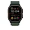 Image Ремешок Apple Original 49mm Dark Green Alpine Loop Medium Black Titanium Finish