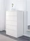 Image Комод Ikea Malm 6 80x123 White