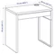 Image Письменный стол Ikea Micke 73x50 Black/Brown