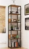 Image Стеллаж Akord Loft 50 6P Black/Craft Oak