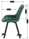 Image Scaun de bucatarie Mebel Elite Rick Green/Black