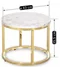 Image Măsuţă de cafea Mebel Elite Olis White Marble/Golden