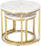 Image Măsuţă de cafea Mebel Elite Olis White Marble/Golden
