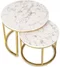 Image Măsuţă de cafea Mebel Elite Olis White Marble/Golden