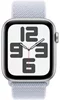 Image Ceas inteligent Apple Watch SE (2024) GPS 44mm MXET3 Silver Aluminium Blue Cloud Sport Loop