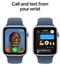 Image Ceas inteligent Apple Watch SE (2024) GPS+LTE 40mm MXGG3 Silver Aluminium Case Denim Sport Band M/L