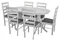 Image Комплект для кухни Evelin HV-31N White + 4 стула Coco White/NV-10WP Grey