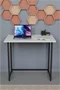 Image Masa de birou Prestige 50x80x72 Foldable White/Black