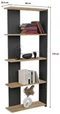 Image Etajera Prestige Aeris 5 Layer 170 (Anthracite/Pine)